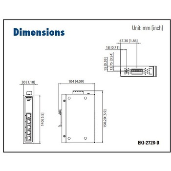 ギガビット 非管理型・産業用イーサネットスイッチ (10/100/1000BASE 対応) Advantech(アドバンテック)