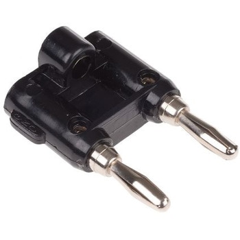 Mueller バナナプラグ 真鍮， リン酸銅 41mm 黒 MUELLER ELECTRIC