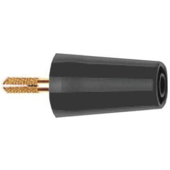マルチコンタクト テストアダプタ， 4mm プラグ， 4mm ソケット， 黒 24.0160-21 + 25.0035 MULTI-CONTACT