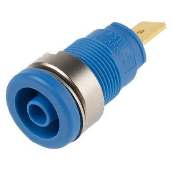 SOCKET 4MM， EB262-F6.3， BLUE Hirschmann Test & Measurement