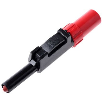 Red retractable shroud plug，4mm Hirschmann Test & Measurement