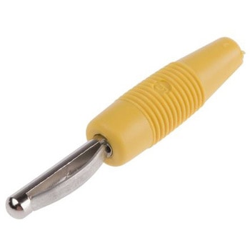 Hirschmann Test & Measurement バナナプラグ 真鍮 51mm 黄 Hirschmann Test & Measurement