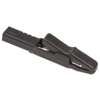 ヒルシュマン 932146100 わに口クリップ 25A 9.5mm， 黒 Hirschmann Test & Measurement