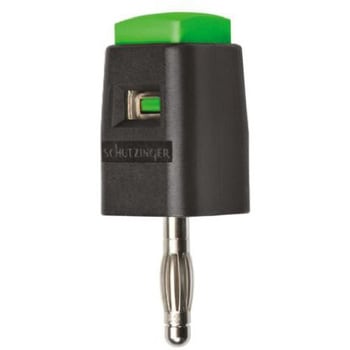 Green quick release terminal， 4mm plug(SDK 502 / GN) Schutzinger