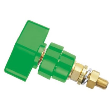 Schutzinger， ターミナル， 真鍮， 緑 4mm(POL 102 / GN) - Schutzinger
