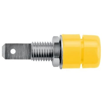 Yellow fully insulated socket， 4.8mm tab - Schutzinger