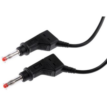 マルチコンタクト テストリード線 600V， 黒， 2m(66.9407-200-21) MULTI-CONTACT