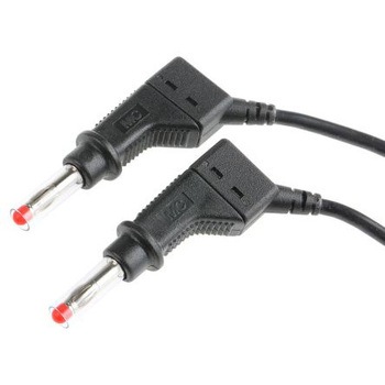 マルチコンタクト テストリード線 600V， 黒， 50cm(66.9408-050-21) MULTI-CONTACT