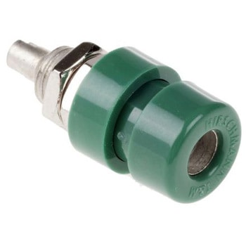 Hirschmann Test & Measurement バナナプラグ 真鍮 23.5mm 緑(930166104) Hirschmann Test & Measurement