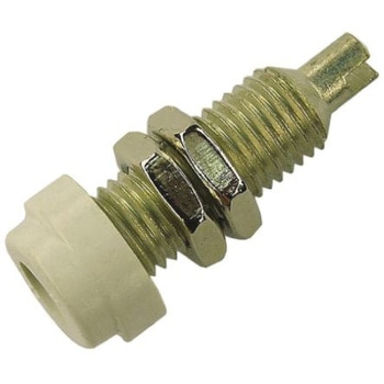 Hirschmann Test & Measurement バナナプラグ 真鍮 24mm 白 - Hirschmann Test & Measurement