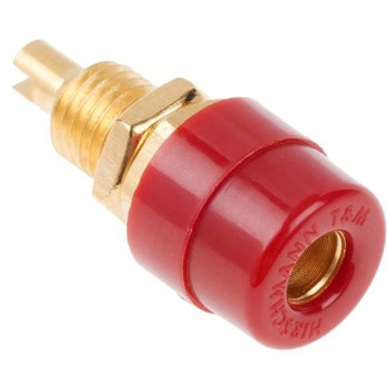 Hirschmann Test & Measurement バナナプラグ 真鍮 23.5mm 赤 Hirschmann Test & Measurement