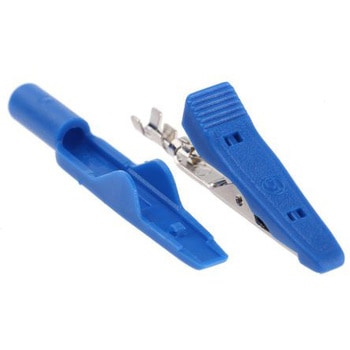 ヒルシュマン 930318102 わに口クリップ 8A 4mm， 青 - Hirschmann Test & Measurement
