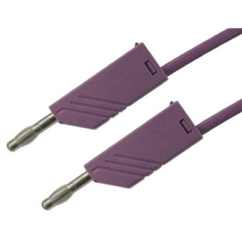 Hirschmann Test & Measurement テストリード線 30 V ac， 60 V dc， 紫， 2m Hirschmann Test & Measurement