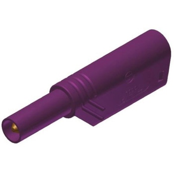 Hirschmann Test & Measurement バナナプラグ ベリリウム銅， 真鍮 58.3mm 紫 Hirschmann Test & Measurement