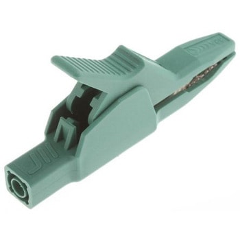 ヒルシュマン 972405104 わに口クリップ 32A 30mm， 緑 Hirschmann Test & Measurement