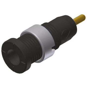 Hirschmann Test & Measurement バナナプラグ 真鍮 28mm 黒 Hirschmann Test & Measurement