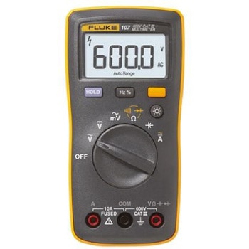 Fluke デジタルマルチメータ (ハンドヘルドタイプ),分解能:0.001V dc(Fluke-107) フルーク(FLUKE)