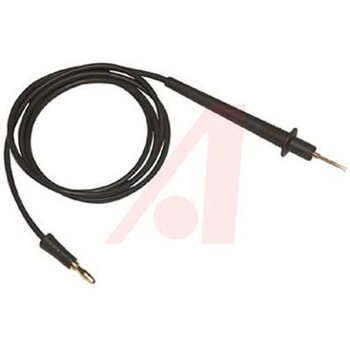 テストリード線 Mueller， 600V， 10A， 黒， オス リード長1.2m MUELLER ELECTRIC