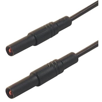 Hirschmann Test & Measurement テストリード線 1000V ac/dc， 黒， 2m(934176100) Hirschmann Test & Measurement