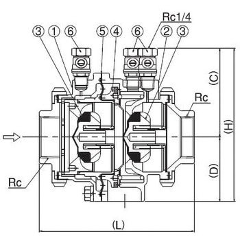 BX40 減圧式逆流防止器 1個 兼工業 【通販サイトMonotaRO】