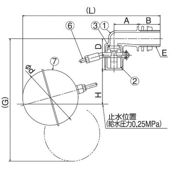 複式ボールタップ(SUS316製・ステンレス製玉付) 兼工業