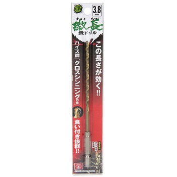 六角軸TiN鉄ドリル 微長 SK11