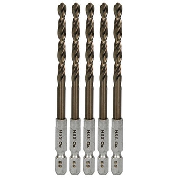 六角軸Coステンドリル 普通 5本セット SK11