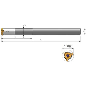 バーチカルミルスレッド用超硬ツールホルダー カーメックス