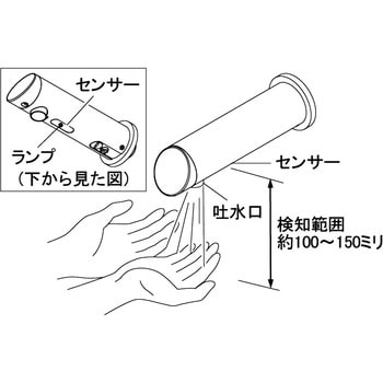 713-511-BP センサー水栓 能 カクダイ 電池式 洗面所用 全交換(壁付