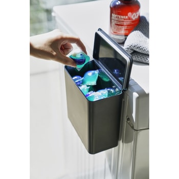 マグネット洗濯洗剤ボールストッカー タワー 山崎実業