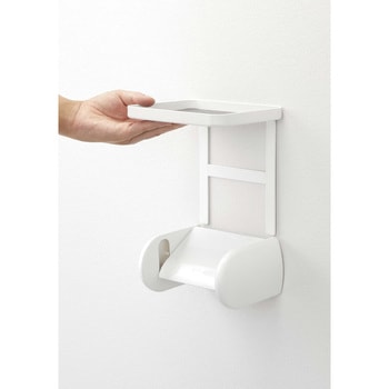 トイレットペーパーホルダー上ラック プレート 山崎実業