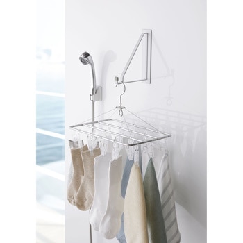 マグネットバスルーム物干しハンガー ミスト 山崎実業