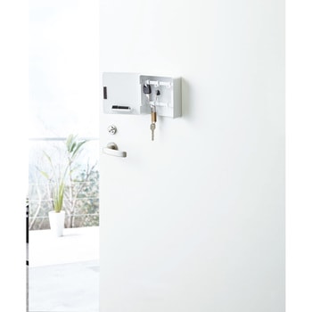 マグネットキーフック2段 タワー 山崎実業