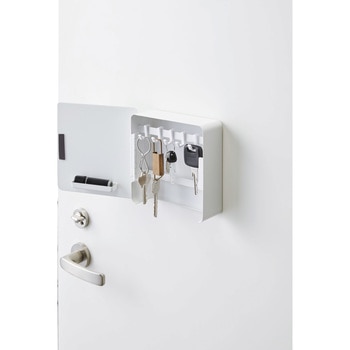 マグネットキーフック2段 タワー 山崎実業