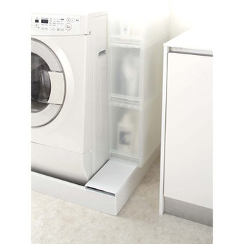 洗濯機防水パン上ラック タワー 山崎実業 収納棚 ラック 通販モノタロウ 4966