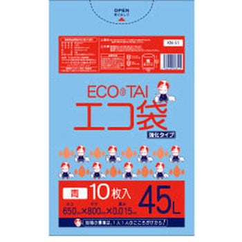 ゴミ袋45L HDPE サンキョウプラテック
