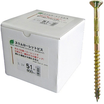 スリムローレットビス 徳用箱入 ウイング
