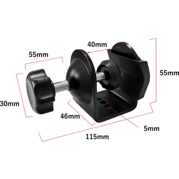 BS-PCJB-ID40-2 ポールクランプブラケット モデル2 bitstrong 金属・ABS樹脂・ゴム 幅46mm高さ55mm  BS-PCJB-ID40-2 - 【通販モノタロウ】