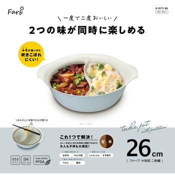 ファーブ IH対応二色鍋 パークレーン