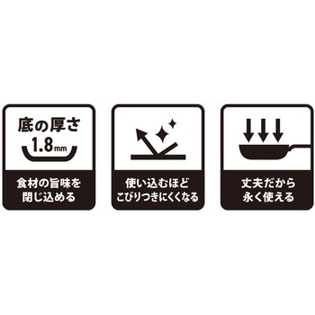 RoBu 窒化加工 鉄フライパン パークレーン