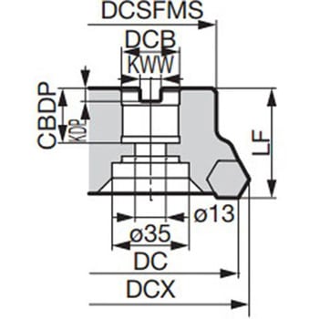 SEC-ゴールミル 鋳鉄高能率加工用カッタ GRHNF17000型(シェルタイプ インチ・粗用) 住友電工ハードメタル