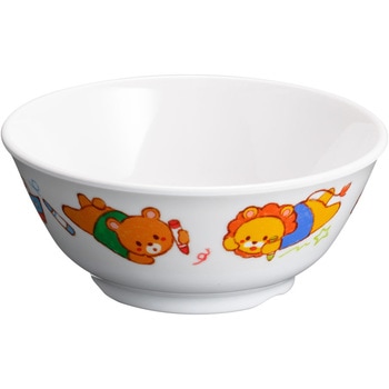 メラミンお子様食器 「みんなともだち。」 汁椀 アヅミ産業