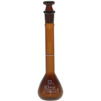 メスフラスコ 茶 カスタムA SIBATA(柴田科学)