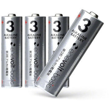 enevolt エネボルト Basic アルカリ乾電池 単3形 4本セット スリーアールソリューション