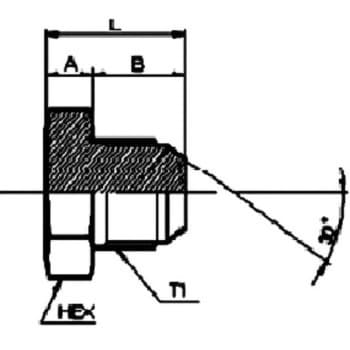 1050プラグ(Gネジ)高圧ホース用 中部高圧ホース