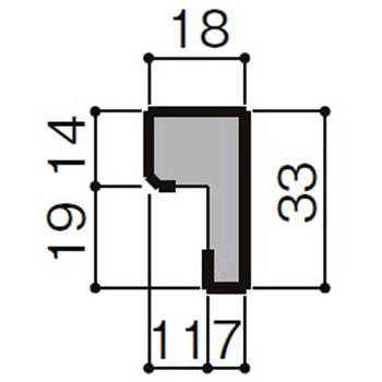 ケーシング入隅l型タイプ Lixil トステム 無目枠 通販モノタロウ