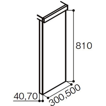 PP-CC0001-MBJ8 シートカウンターオープン用脚セット 1セット(1セット