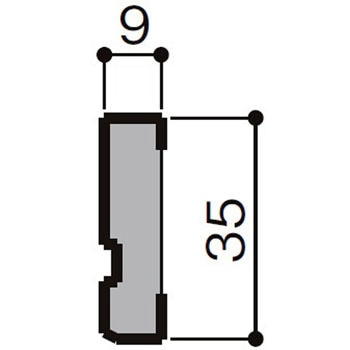 NZBL123 廻り縁スリムタイプ 1箱(4本) TOSTEM(LIXIL) 【通販モノタロウ】