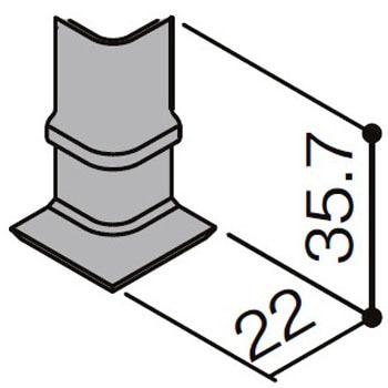 廻り縁用コーナーキャップ(入隅用)スリムタイプ TOSTEM(LIXIL)