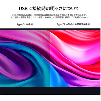タッチパネル対応液晶ディスプレイ 15.6型/3840×2160/miniHDMI×1、USB Type-C×2/ブラック/スピーカー：有 JAPANNEXT